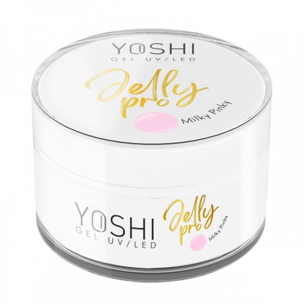 Yoshi Żel Budujący Jelly PRO Gel UV LED Milky Pinky 15 ml