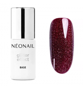 NeoNail Glitter Effect Base Burgund Shine