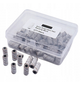 Nakładki Ścierne Mini 3mm 50 sztuk w pudełku r. 240 Manicure Pedicure