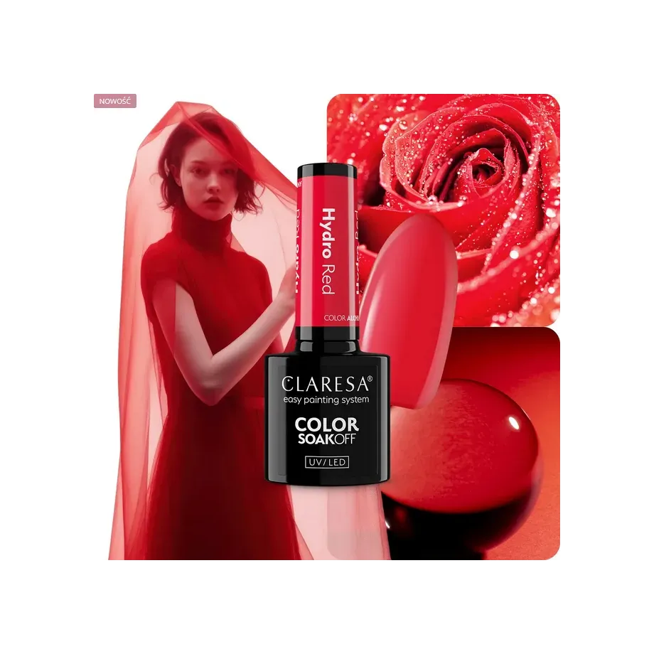 Claresa Lakier hybrydowy Alchemy HYDRO RED 5g