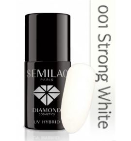 Semilac Lakier hybrydowy 001 Strong White 7ml Kolor-Biały