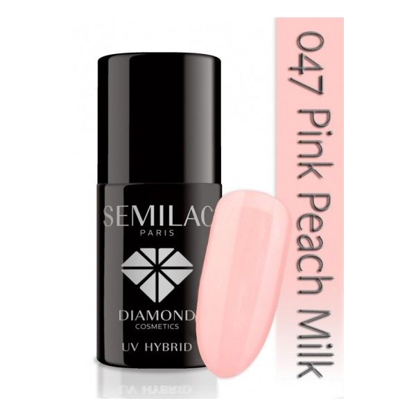 Lakier hybrydowy 047 Pink Peach Milk 7ml