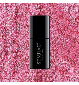 296 Lakier hybrydowy Semilac Intense Pink Shimmer 7ml